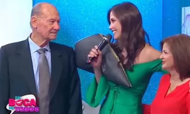 Maju Mantilla fue sorprendida por sus padres en su cumpleaños / Captura Maju Mantilla fue sorprendida por sus padres en su cumpleaños / Captura