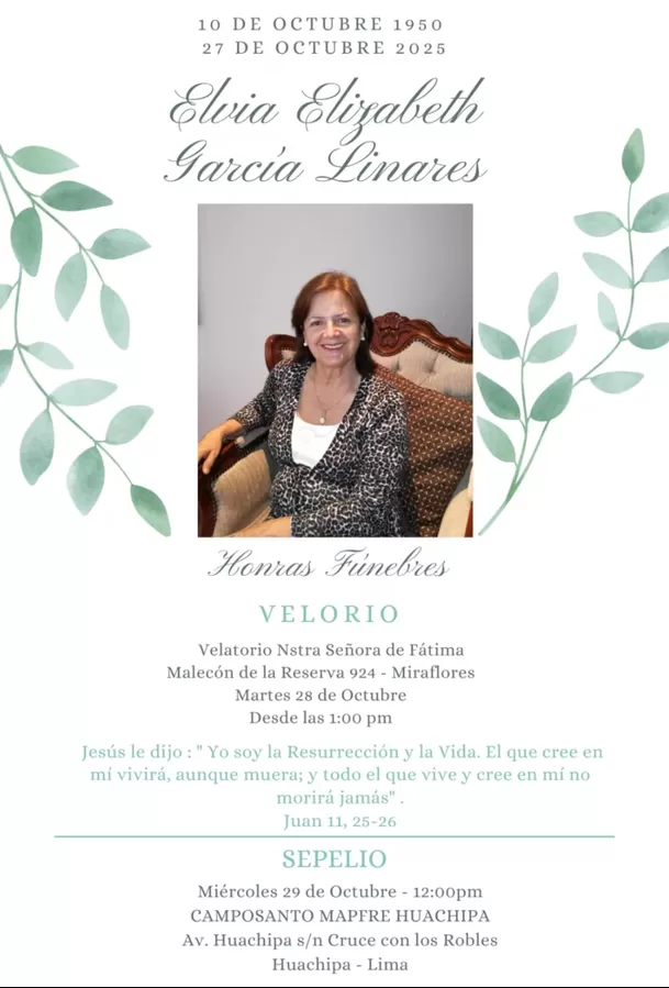 Falleció la madre de Maju Mantilla. Sus restos serán velados en Miraflores / Instagram Falleció la madre de Maju Mantilla. Sus restos serán velados en Miraflores / Instagram