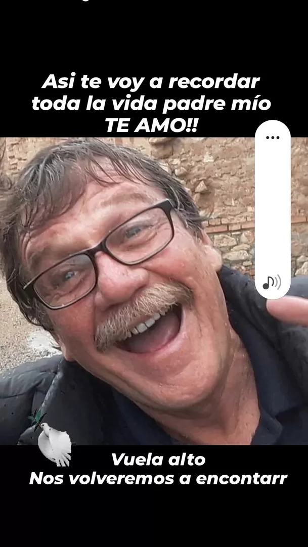 La despedida de Miguel Arce a su padre / Instagram