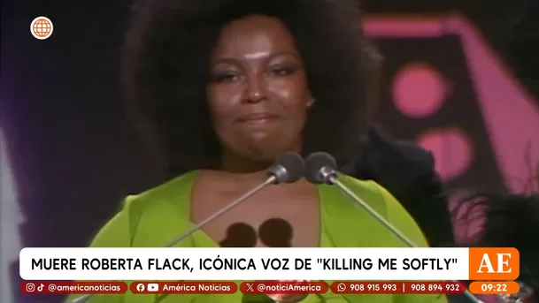 Roberta Flack, la leyenda cautivó al público con su inconfundible voz en cada nota. Foto: América TV Roberta Flack, la leyenda cautivó al público con su inconfundible voz en cada nota. Foto: América TV
