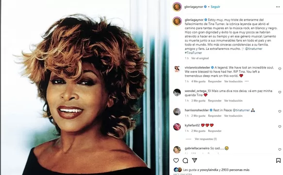 Murió Tina Turner a los 83 años 