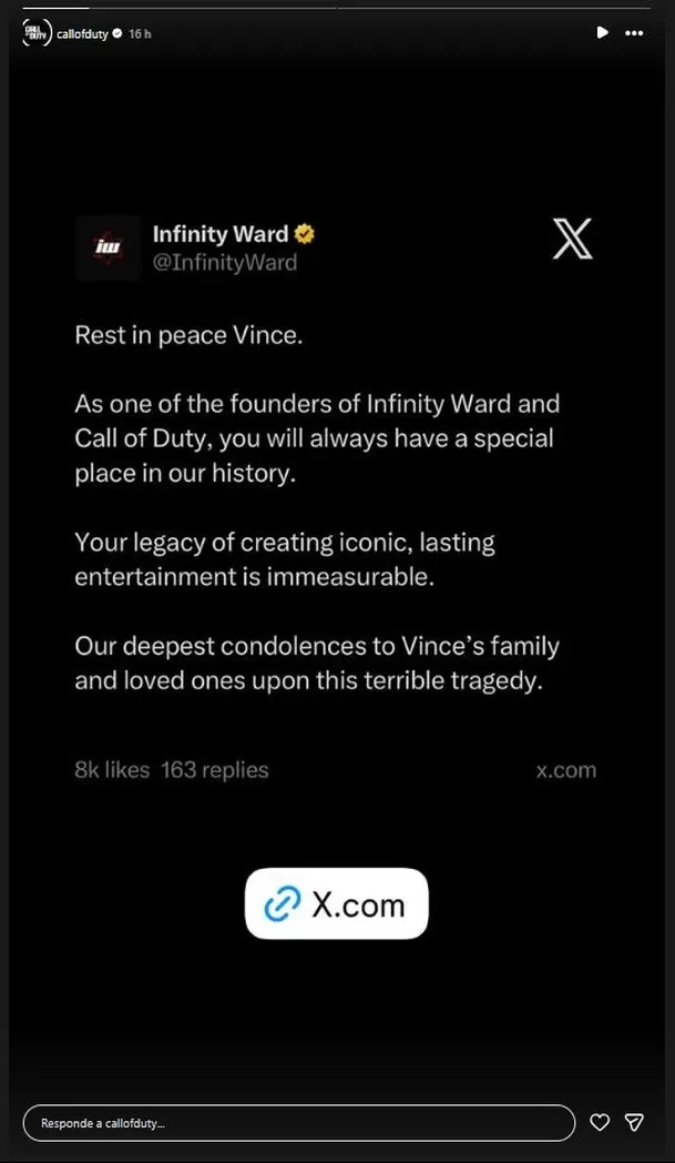La información fue confirmada días después por Electronic Arts, compañía donde Zampella trabajaba como director creativo. Foto: Instagram