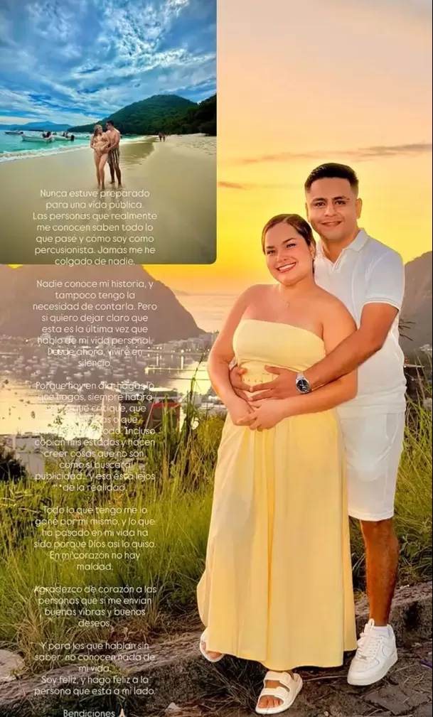 Músico de Corazón Serrano defiende romance con Lesly Águila / Instagram