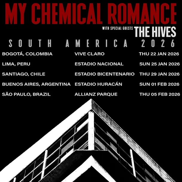 The Chemical Romance confirmó concierto en Lima / Instagram The Chemical Romance confirmó concierto en Lima / Instagram