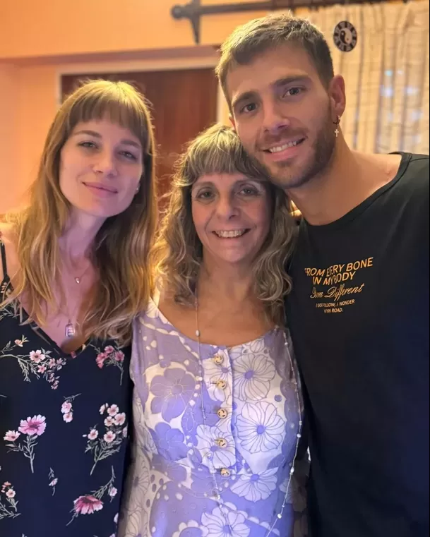 Manuela, Patricia Aguirre (Madre de Juan Ignacio Di Marco) y Nacho Di Marco/Foto: Instagram