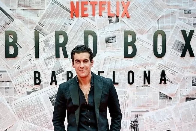 Mario Casas en lanzamiento de 'Bird Box' / Instagram