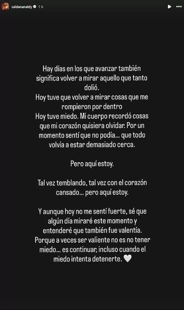 Naldy Saldaña se quiebra al revivir imágenes en la Depincri / IG: saldananaldy Naldy Saldaña se quiebra al revivir imágenes en la Depincri / IG: saldananaldy