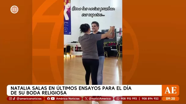 Natalia Salas y Sergio Coloma se alistan para su esperado matrimonio religioso / Captura Natalia Salas y Sergio Coloma se alistan para su esperado matrimonio religioso / Captura