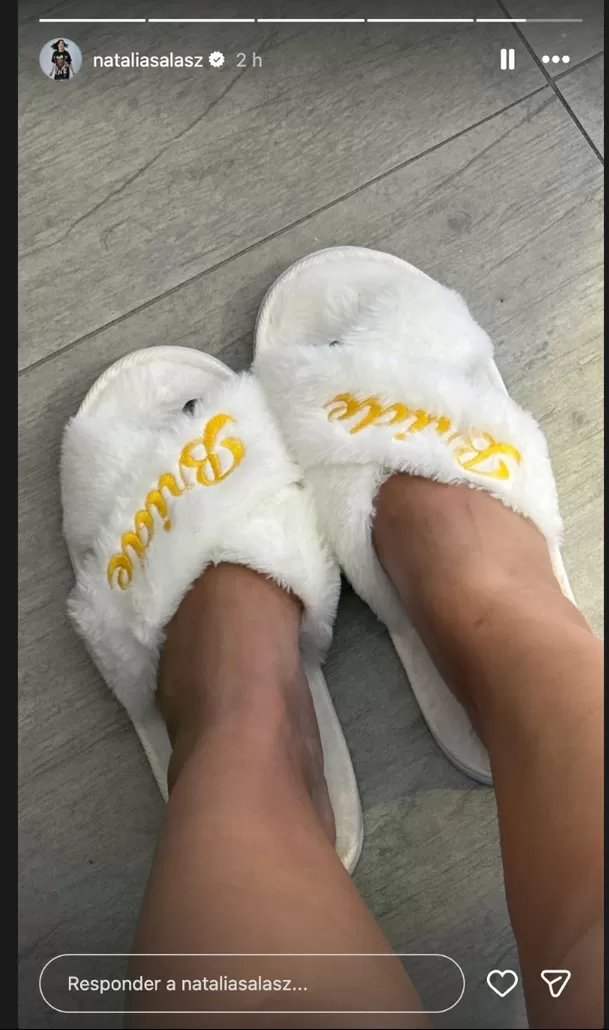 Primeras imágenes de Natalia Salas antes de llegar al altar. Foto: Instagram Primeras imágenes de Natalia Salas antes de llegar al altar. Foto: Instagram