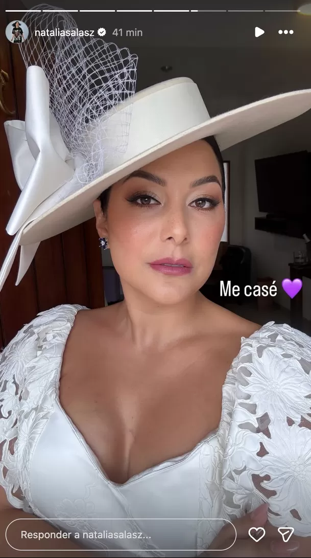 Natalia Salas deslumbro con impecable atuendo y maquillaje. Foto: Instagram Natalia Salas deslumbro con impecable atuendo y maquillaje. Foto: Instagram