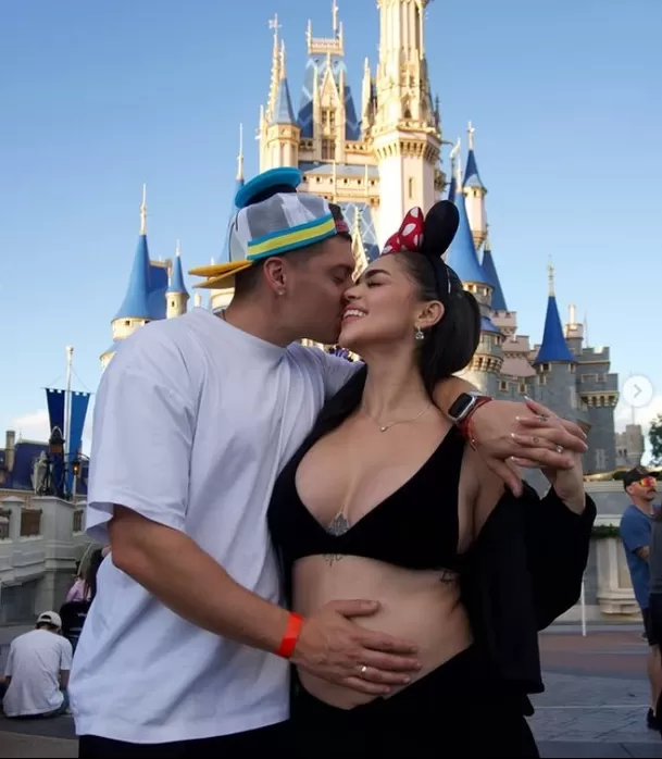 Ignacio Baladán y Natalia Segura en Disney World. Foto: Instagram 