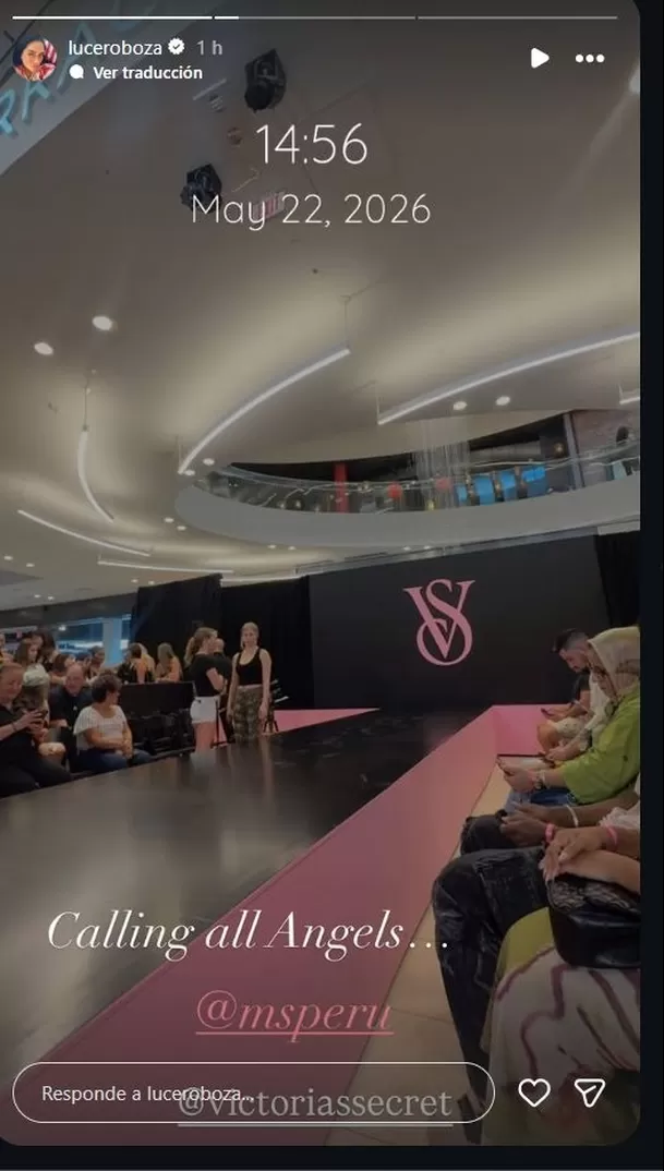 Mánager de Natalie Vértiz captó momento antes de la pasarela. Foto: Instagram