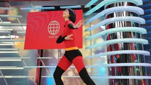 Natalie Vértiz se disfrazó de 'Elastigirl' en América Espectáculos