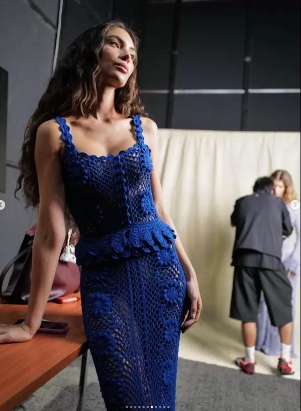 La conductora desfiló para la marca peruana Ayni y también formó parte del esperado show de Agua Bendita junto a Ryan Castro durante Colombia Moda 2026. Foto: IG @msperu La conductora desfiló para la marca peruana Ayni y también formó parte del esperado show de Agua Bendita junto a Ryan Castro durante Colombia Moda 2026. Foto: IG @msperu