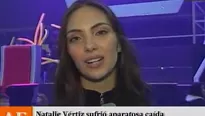 Natalie Vértiz sufrió aparatosa caída en 'Esto es guerra'