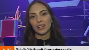 Natalie Vértiz sufrió aparatosa caída en 'Esto es guerra'