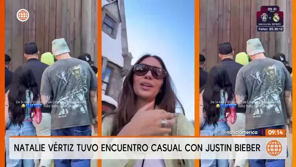 Natalie Vértiz contó detalles de su encuentro con Justin Bieber / Captura