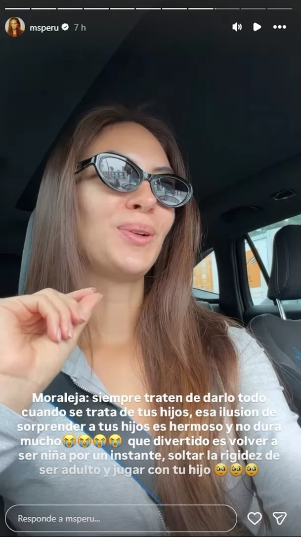 La modelo contó que mantiene esta tradición desde que Liam era pequeño y confesó que, aunque este año le daba flojera hacerlo, decidió continuar para ver felices a sus hijos/ Captura La modelo contó que mantiene esta tradición desde que Liam era pequeño y confesó que, aunque este año le daba flojera hacerlo, decidió continuar para ver felices a sus hijos/ Captura