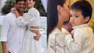 Natalie Vértiz y Yako Eskenazi bautizaron a sus hijos con inolvidable celebración 