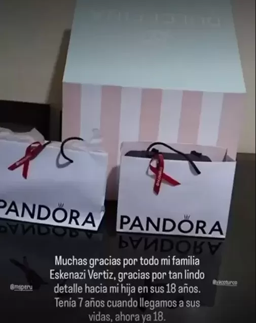 Natalie y Yaco sorprendieron a la hija de su nana con regalazo. Foto: Instagram