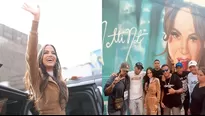 Natti Natasha se emocionó con mural en su honor / Difusión 