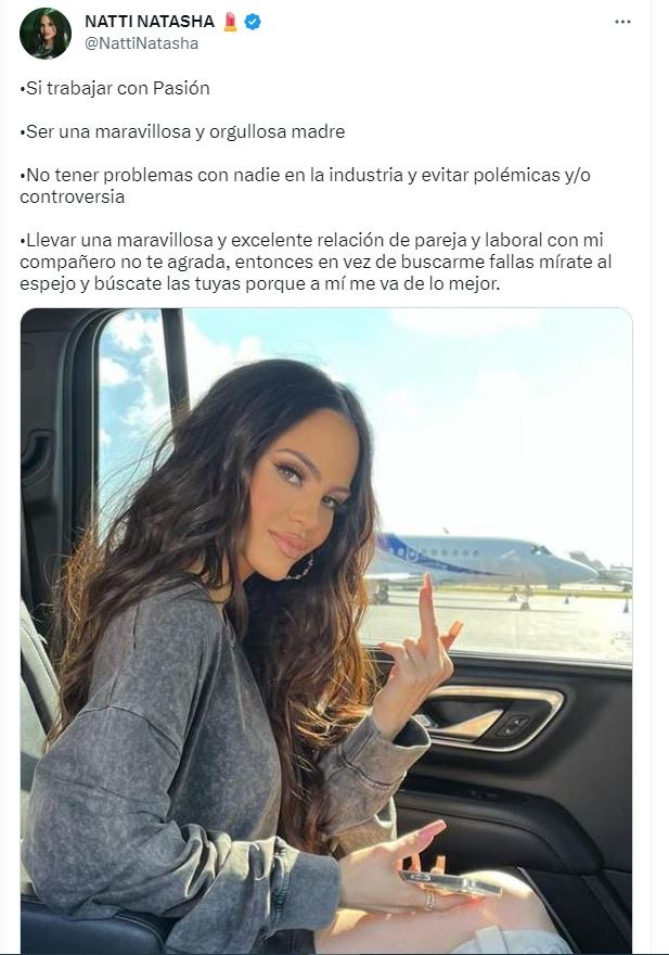 Natti Natasha y su fuerte reacción hacia los fans que criticaron su nuevo tema musical