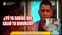 El cantante quedó en shock cuando le dijeron que salió la resolución de su divorcio