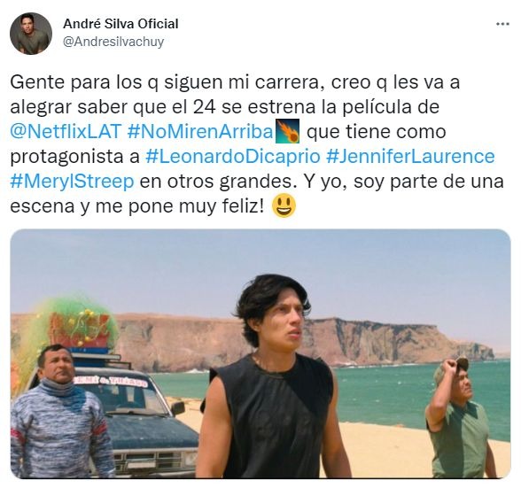 Netflix: André Silva participa en película “No miren arriba” protagonizada por Leonardo Di Caprio