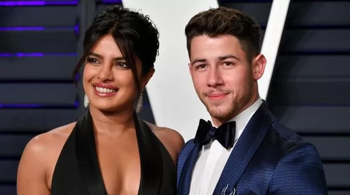 Nick Jonas vio a su esposa Priyanka Chopra coronarse Miss Mundo cuando él tenía 7 años. Fuente: AFP Nick Jonas vio a su esposa Priyanka Chopra coronarse Miss Mundo cuando él tenía 7 años. Fuente: AFP