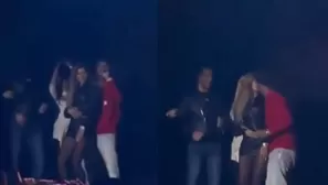 Nicky Jam dio apasionado beso a su novia en pleno concierto