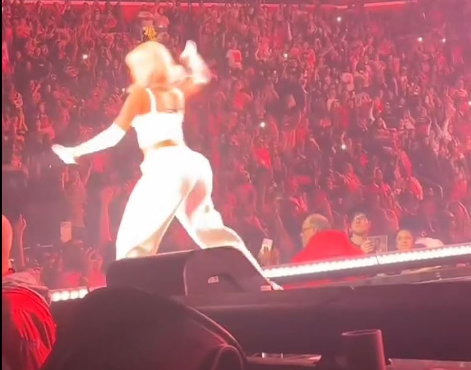 Nicki Minaj arrojó el objeto que un fanático lanzó al escenario y lo hizo montada en furia/Foto: Instagram
