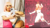 Nicki Minaj desató su furia contra un fanático que le arrojó un objeto al escenario en pleno concierto/Fotos y video: Instagram