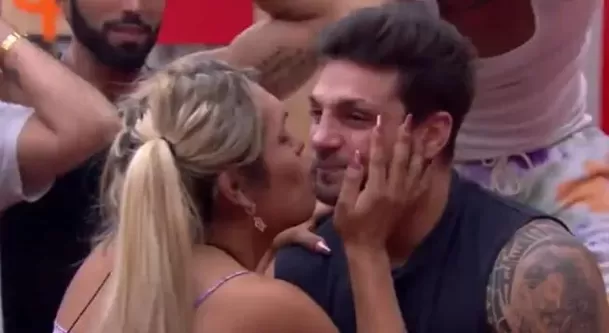 Nicola Porcella y Wendy Guevara en La Casa de los Famosos. Fuente: Captura