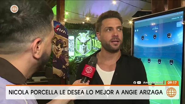 Nicola Porcella expresó sus mejores deseos para Angie Arizaga / Captura