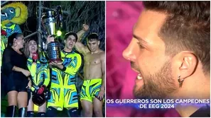 Nicola Porcella celebró ver campeones a los guerreros en la final. Fuente: AméricaTV