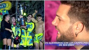 Nicola Porcella celebró ver campeones a los guerreros en la final. Fuente: AméricaTV