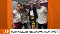 Nicola Porcella se va de fiesta con Danna Paola y Kunno. Video: América