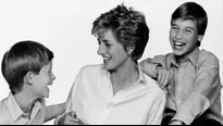 Diana de Gales junto a sus hijos William  y Harry. Foto: Difusión