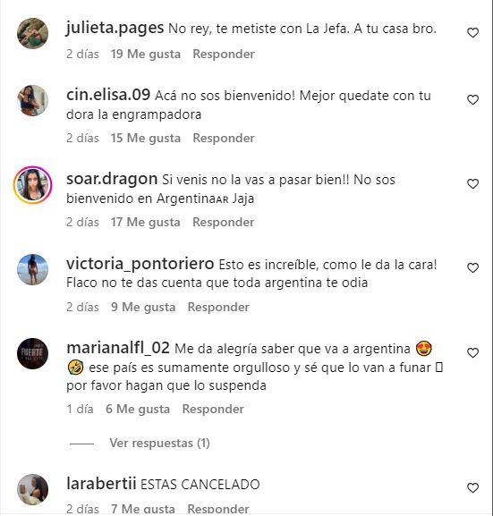 Cazzu recibió el apoyo de sus compatriotas que amenazaron a Christian Nodal si se atreve a pisar suelo argentino/Foto: Instagram