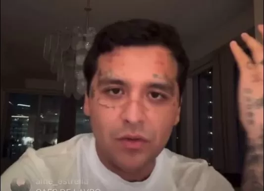 Christian Nodal hizo un video en vivo para defenderse y defender a su esposa Ángela Aguilar de lo dicho por Cazzu/Foto: Instagram