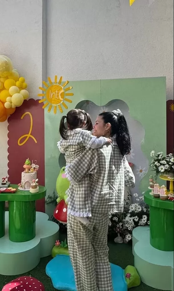 Así celebró Cazzu el segundo cumpleaños de su hija Inti y sin Nodal. Fuente: Instagram