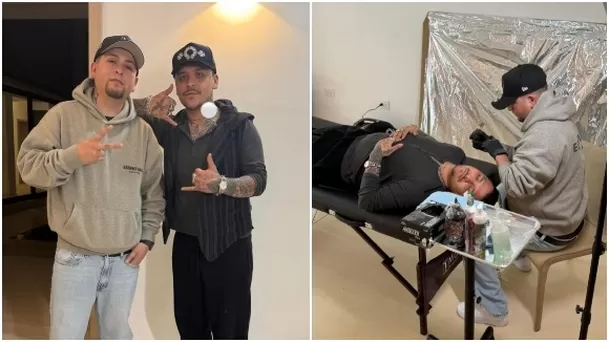 Christian Nodal estrenó nuevo tatuaje en compañía de Ángela Aguilar /Instagram