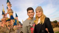 Zayn Malik y Perrie Edwards en Disney. Foto: Twitter Oficial