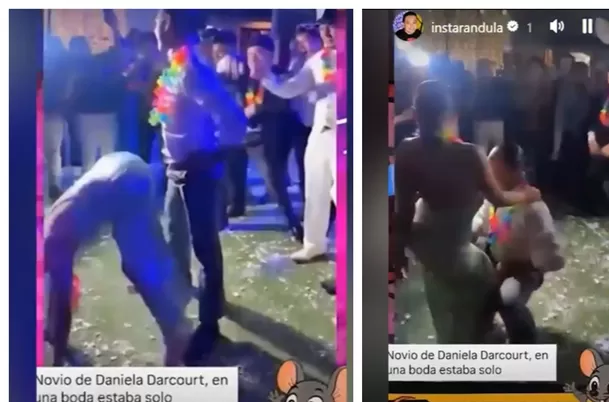 Novio de Daniela Darcourt, visto bailando con otra mujer/ Instarándula