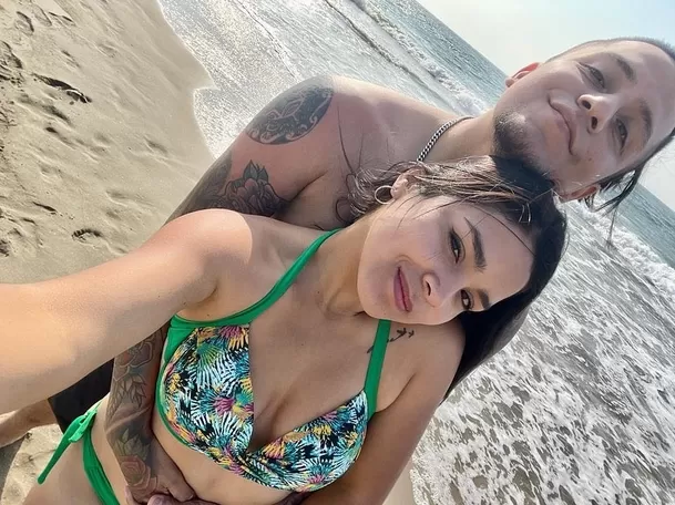 Hijo de Marisol con su enamorada Elita Echegaray / Fuente: Instagram