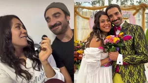 Natali Zegarra y Fernando Niño alimentan los rumores de romance al mostrarse juntos, solos y disfrutando el capítulo en que sus personajes, Juana y Juan Pablo, se casaron en Al fondo hay sitio. Foto: IG @natalizegarrad