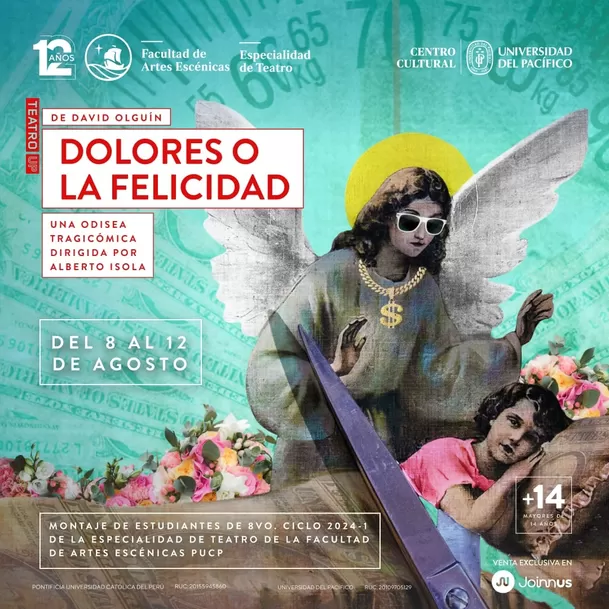 Obra 'Dolores o la felicidad' se presentará en cuatro únicas funciones en el Centro Cultural de la Universidad del Pacífico/Foto: Difusión