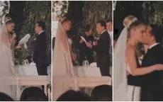 ¡Oficialmente casados! Brunella Horna y Richard Acuña se dieron el "sí" en al altar - Noticias de Jonathan Horna