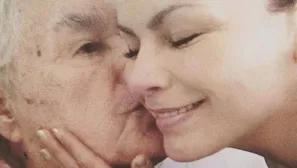 Olga Tañón y su padre