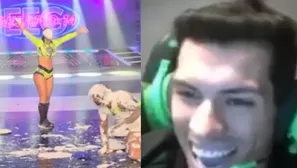 Patricio Parodi sorprendió a Onelia Molina al lanzarle un tortazo durante el cumpleaños de Jota Benz en 'Esto es Guerra'. La competidora respondió con una advertencia que dio de qué hablar.  Video: IG @oneliamolina_
